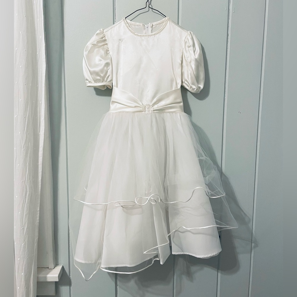 Sugar Plum Ivory Communion or Flower Girl Dress / 8